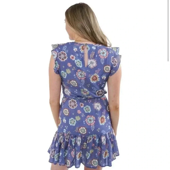 NWT Marine Layer Laney Hibiscus Tie-Waist Mini Dress size XS - Picture 15 of 15